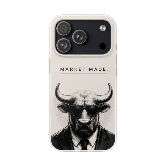 Market Made Bull Phone Case - Off White