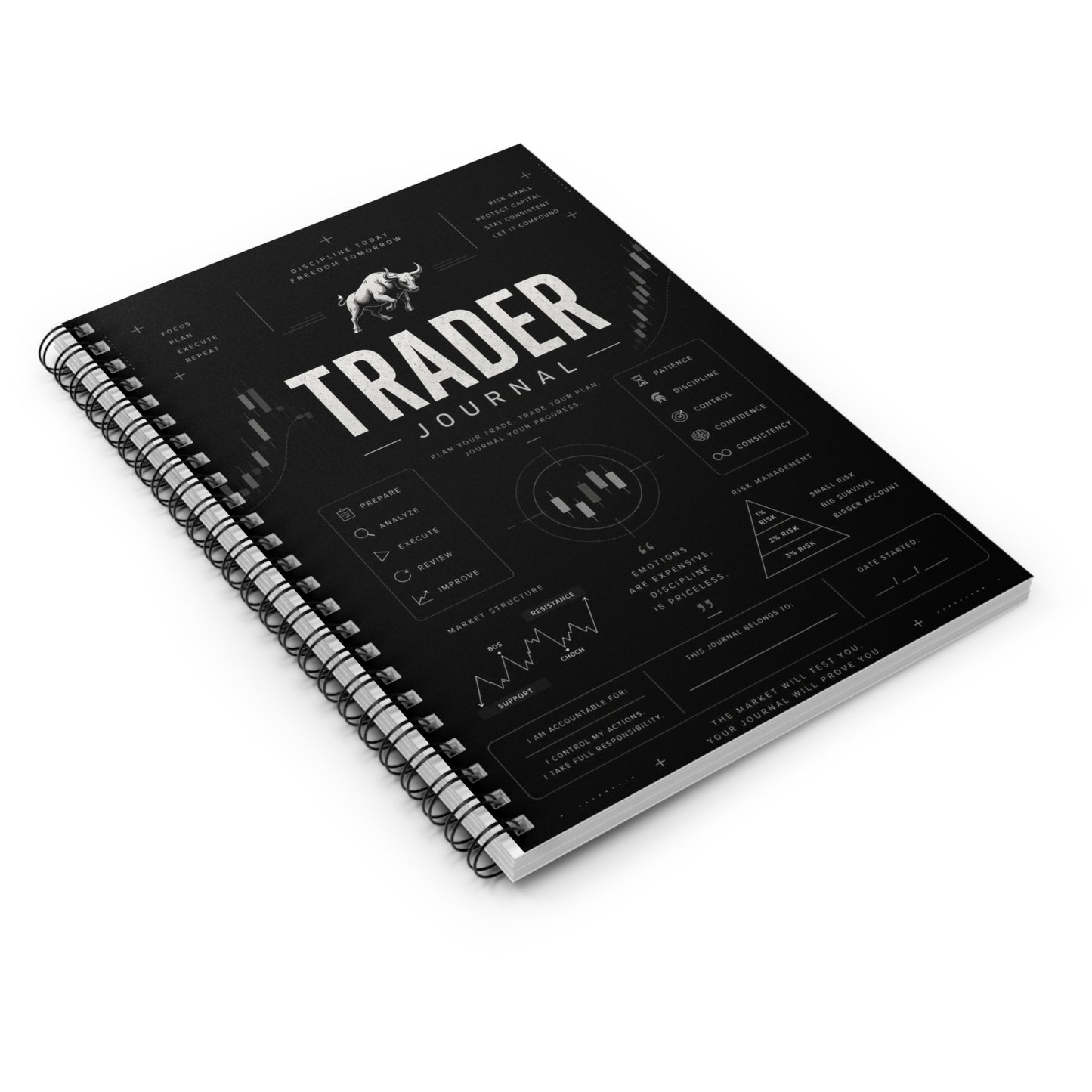 Market Made Trader Journal - Grey