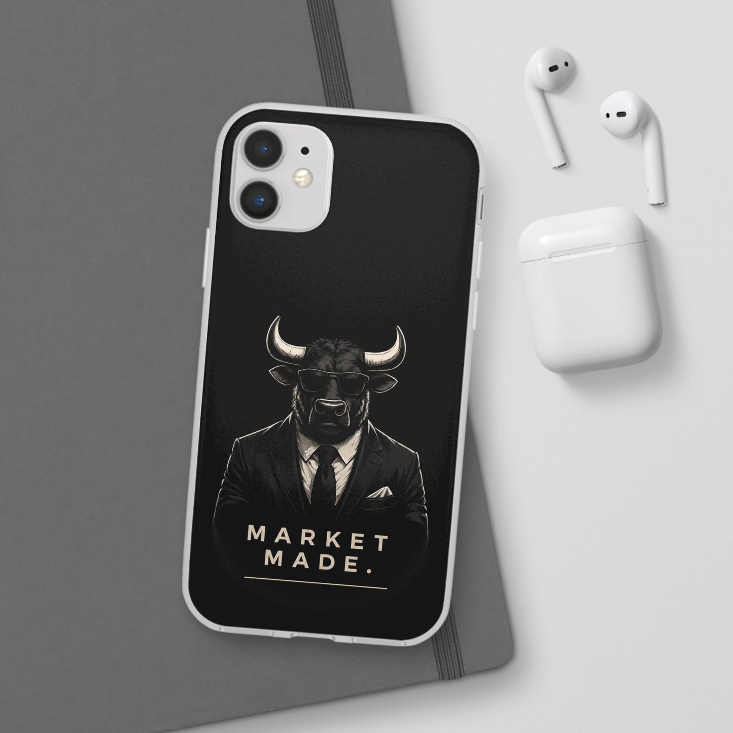 Market Made Bull Phone Case - Black