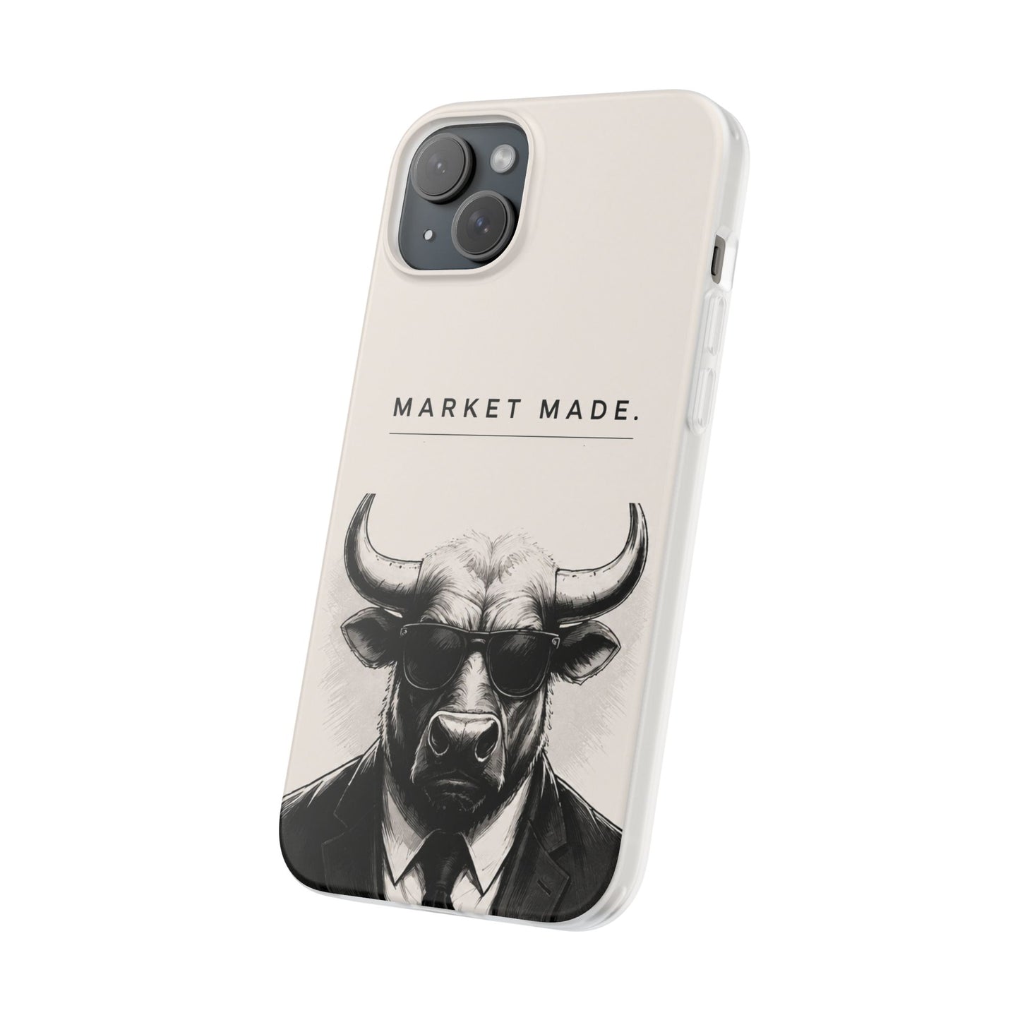 Market Made Bull Phone Case - Off White