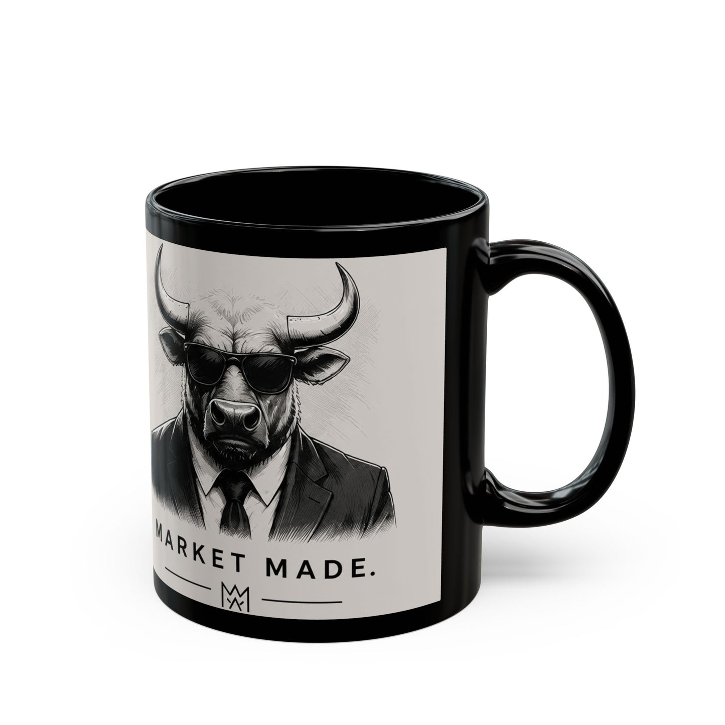 Market Made Bull Trader Mug - Off White
 (11oz, 15oz)