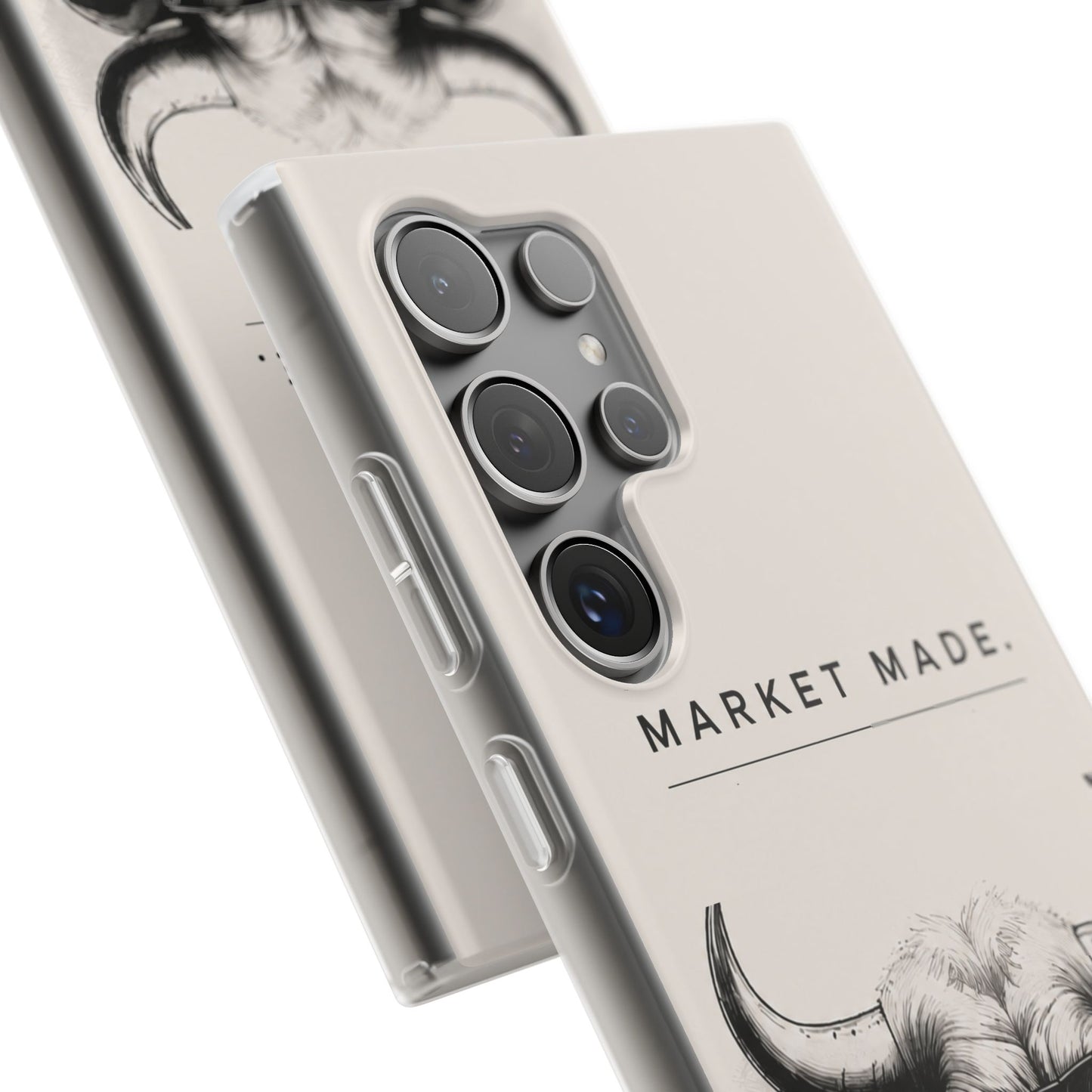 Market Made Bull Phone Case - Off White