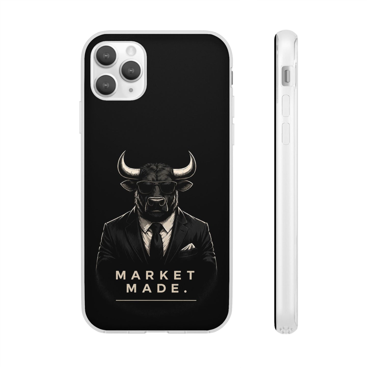 Market Made Bull Phone Case - Black