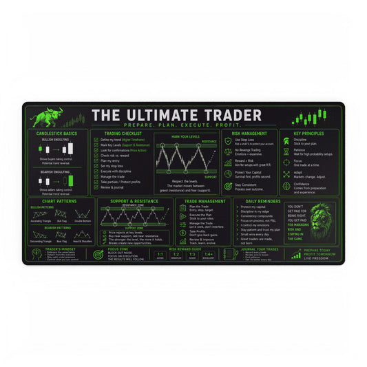 Ultimate Trader XL Desk Mat - Green