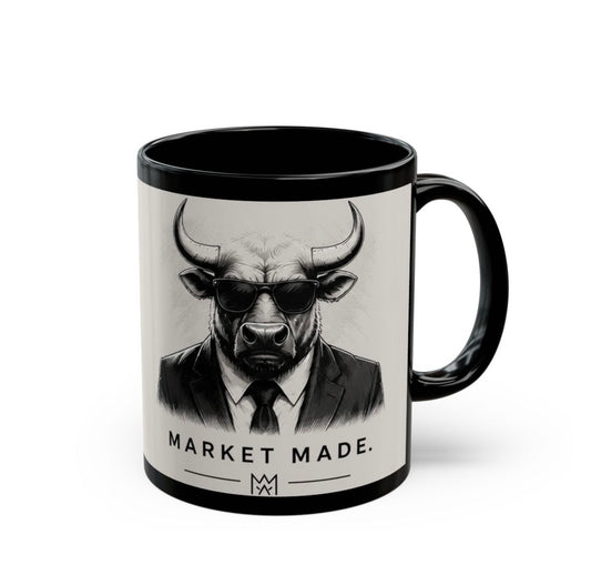 Market Made Bull Trader Mug - Off White
 (11oz, 15oz)